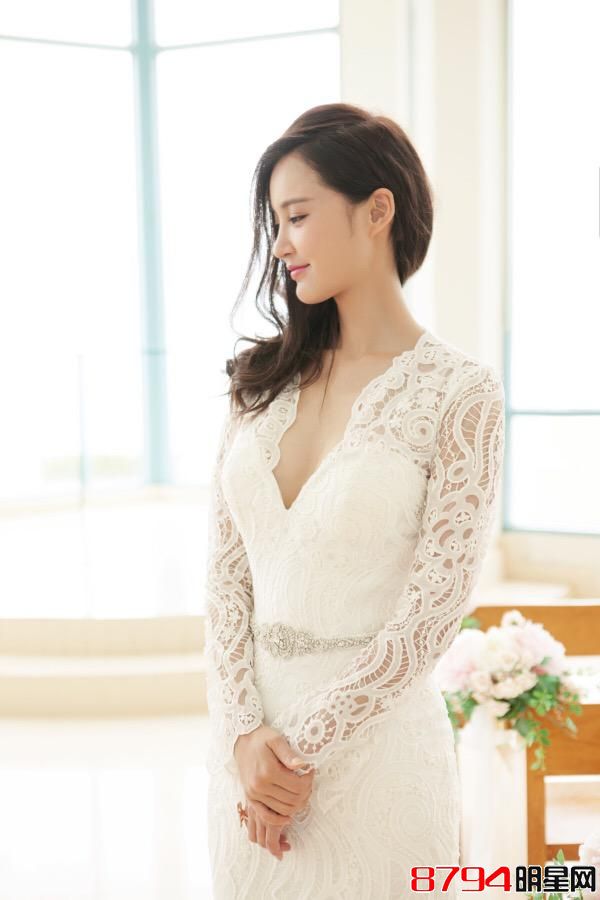 张歆艺披婚纱啦！做一个浪漫、甜美、性感的完美新娘