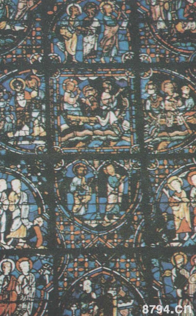 夏特尔教堂玻璃窗画