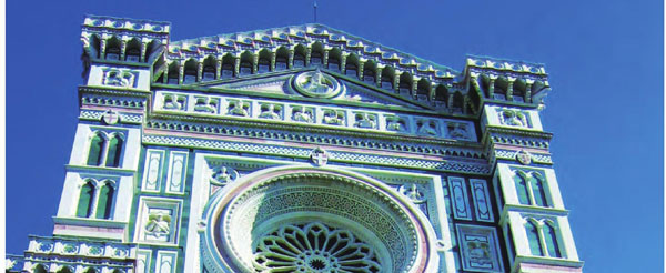 圣母百花大教堂是托斯卡纳地区佛罗伦萨古城地标建筑，也是托斯卡纳地区人文艺术的沉淀。